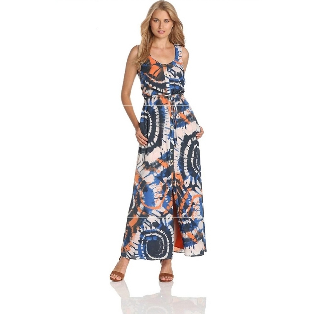 Vince Camuto Tritik Button Down Maxi